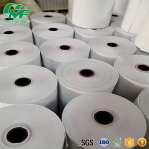 China 65gsm Thermal Credit Card Rolls , Bpa Free Credit Card Paper Neat End Surface on sale