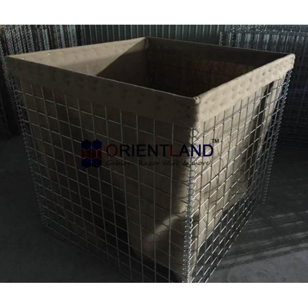 Flood Control Hesco Baskets 4mm 5mm Wire Diameter Square Hole MIL 6