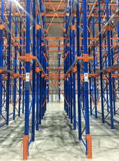 High-Density Drive-in Racking System with Up to 80% Storage Capacity and 2-10 Pallets Deep per Lane