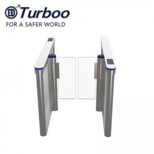 China Automatic Opening Security Swing Barrier Turnstile Gate Artificial Marble on sale
