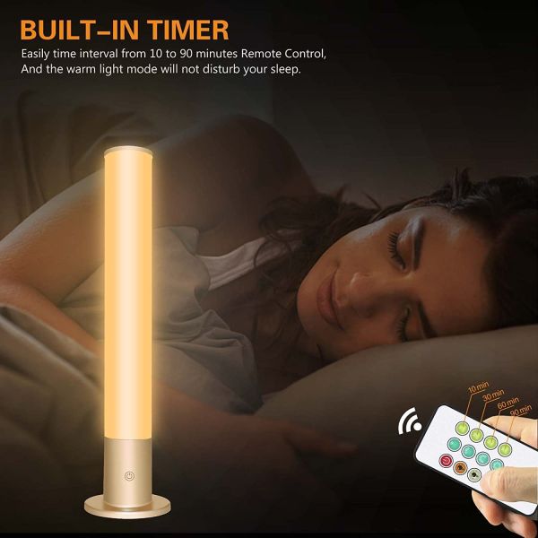 Remote Control Daylight Simulation Lamp 10000LUX Happy Mood Light with 3 Color Temperatures