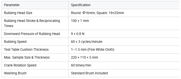 Leather Rubbing Color Fastness Testing Machine Textile Dry & Wet Crocking Fastness Tester Leather Abrasion Resistance Tester