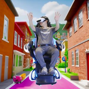 Amusement Part Virtual Reality Simulator 360 Degree Rotation Vr 9D Cinema Single
