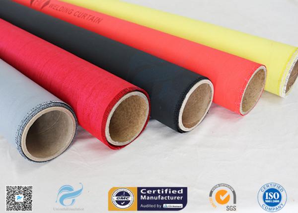 Quality Welding Curtain High Intensity 40/40g Satin Weave Silicone Coated Fiberglass Fabric for sale