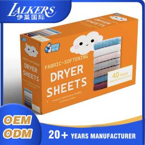 Wholesale Customizable Safe Fabric Softener Sheets Convenient For Home And Travel Use from china suppliers