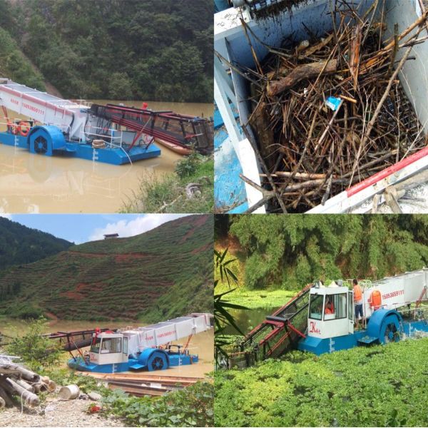 KEDA Full Automatic Aquatic Weed Harvester with 30 - 50 HP and 2 Rows for Efficient Water Hyacinth Harvesting