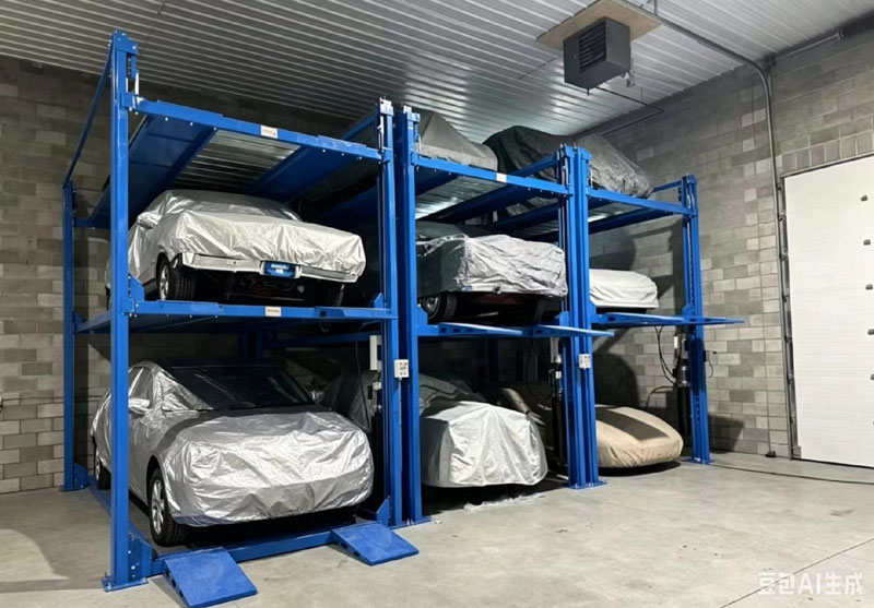 Heavy Duty 3 Level Four Post Triple Stacker Vehicle Parking Lifting Machine China Manufacturer