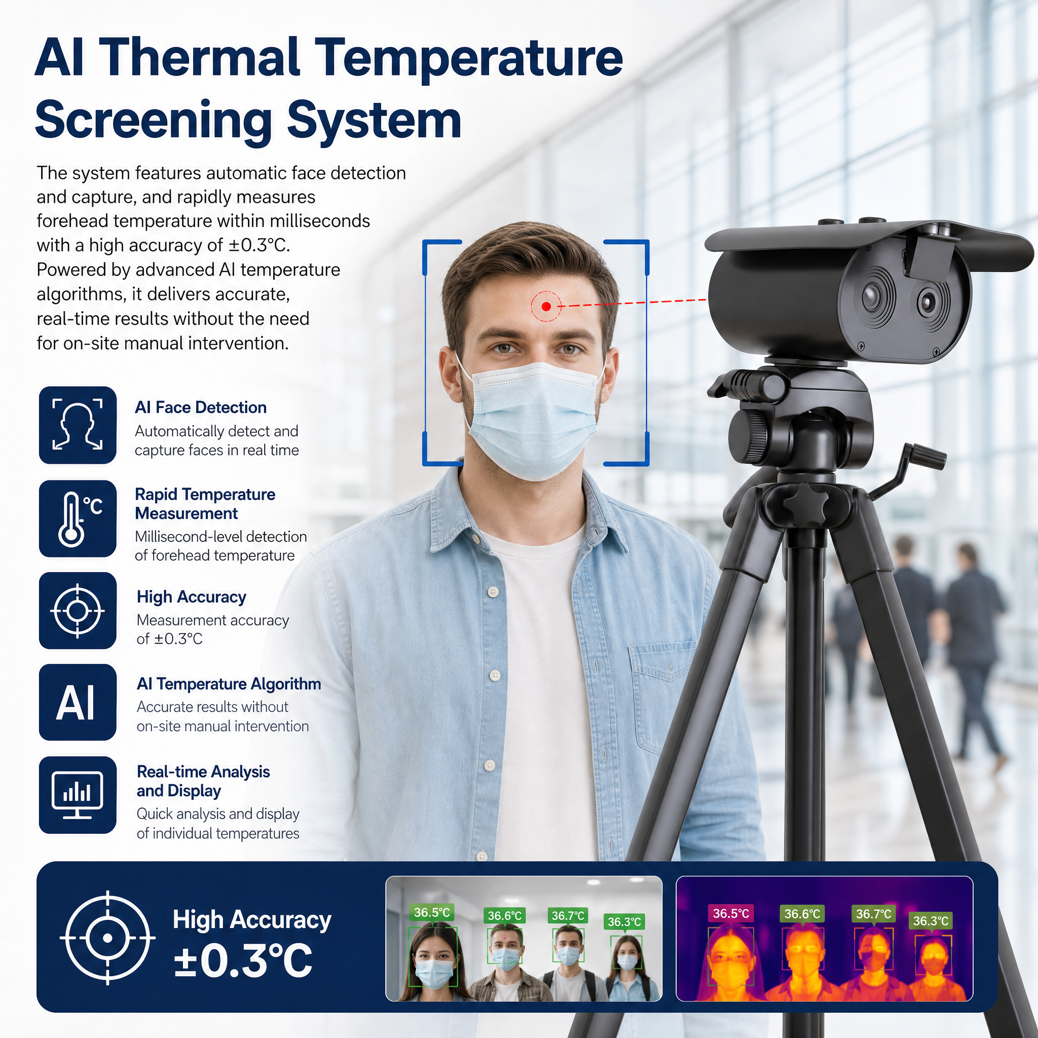 Thermal Camera Fever Screening System