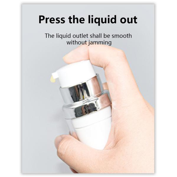 Double Layer PP Airless Pump Bottle 15ml 30ml 50ml Cosmetic Pump Dispenser