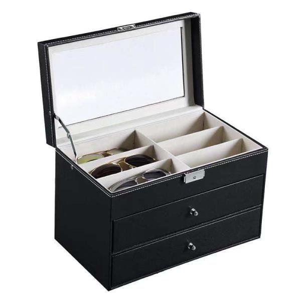 Transparent Skylight Multi Glasses Display Box Sunglasses Storage Case
