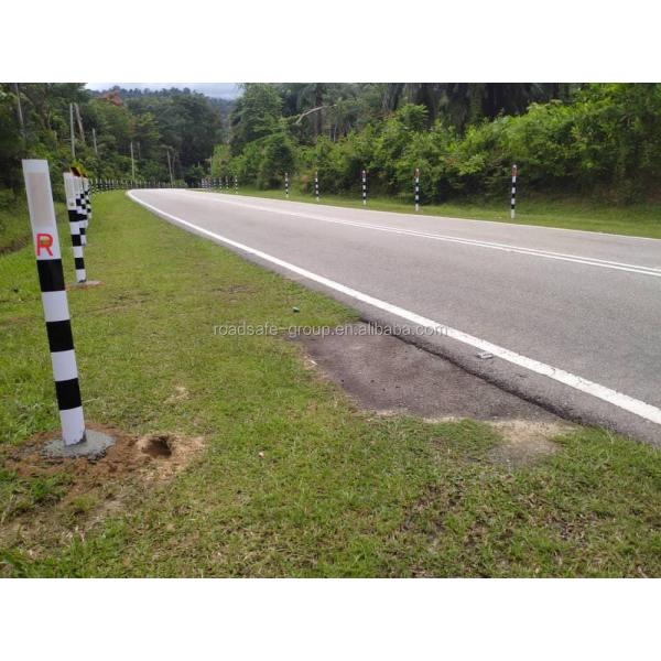 Flexible PVC Delineator Post Safety Guardrail Reflector Road Side Guide Post
