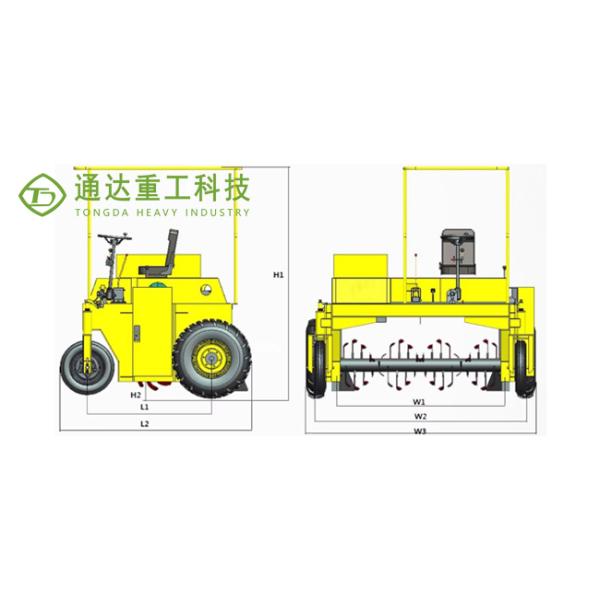 Moving Type Compost Turner Compost Manure Making Machine Mushroom Compost Mixing Machine