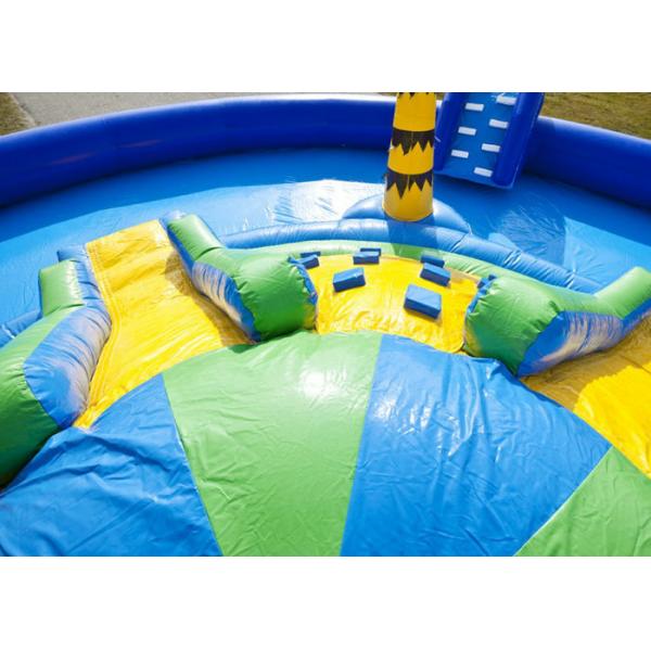 Jungle Floating Giant Inflatable Water Playground , Fun Water Park Inflatable Pool Slide