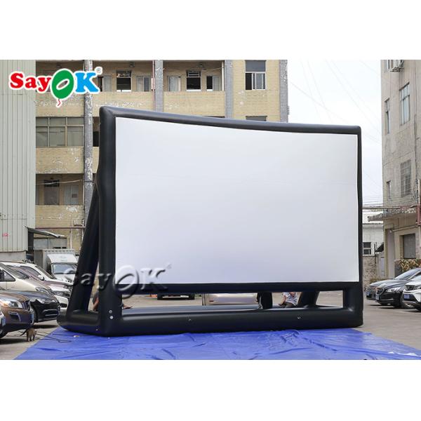 Backyard Movie Screens 7x5mH Foldable Black Inflatable Screen Cinema For Stage Decoration