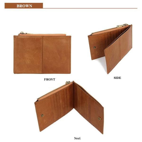 Sample Nylon Lining Material RFID Blocking Genuine Leather Card Holder Folding Wallet