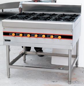 Wholesale Floor Type LPG Gas Cooking Range / Gas Burner Range BGRL-1280 For Restaurant from china suppliers