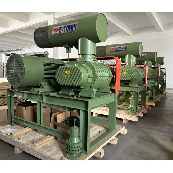 Positive Displacement Three Lobe Roots Blower For Conveying In Cement Plant