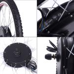 26'' 500 Watt Hub Motor Wheel Ebike Front Or Rear Electric Bike Kit Led Or Lcd