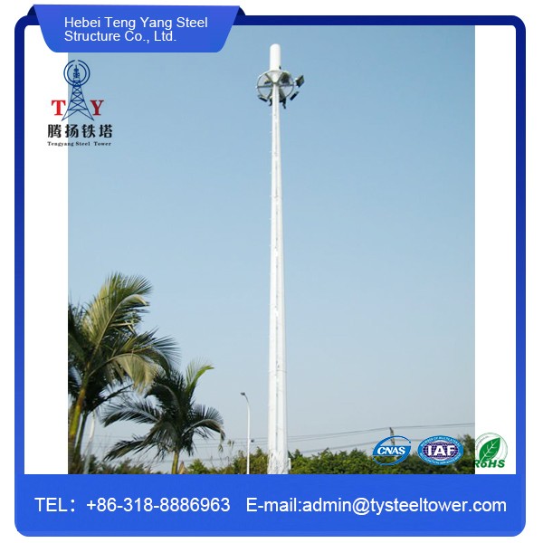 Galvanized Camouflaged GSM Telecom Palm Tree Antenna tower
