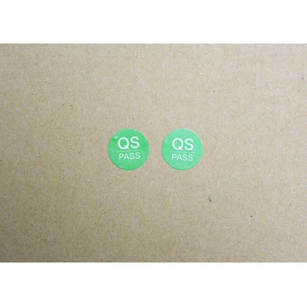 Stock goods QC PASS vinyl destructible eggshell sticker for asset marking use