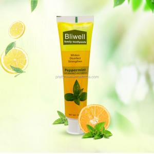 Wholesale Fruit Natural Vitamin C Toothpaste 130g Intensive Stain Removal Whitening Toothpaste from china suppliers