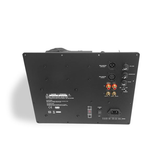 Class D Subwoofer Amplifier Board with 4 Ohm Output Impedance 30-200 Hz Frequency Response and Toroidal Power Supply
