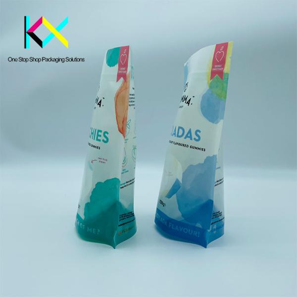 Customizable Biscuit Packaging Pouch Zip Lock Stand Up Pouch With Clear Window
