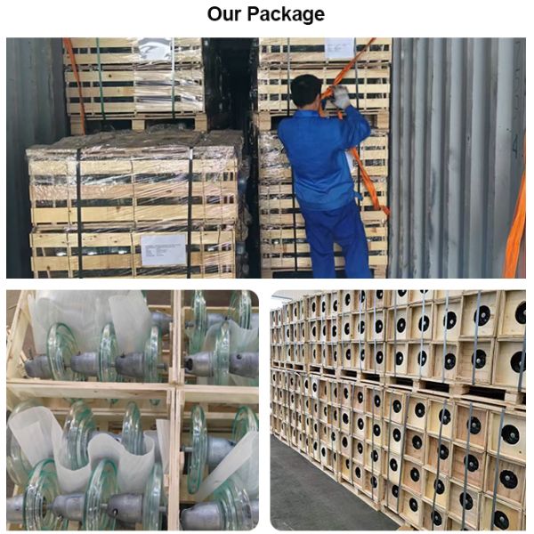 U100BLP Custom Powerline Insulators Professional Electrical Glass Insulator For Coastal Transmission Lines