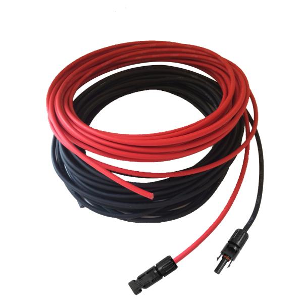 Outdoor TUV Solar Panel Extension Cable Wire Cord With Connector Adapter Accessory