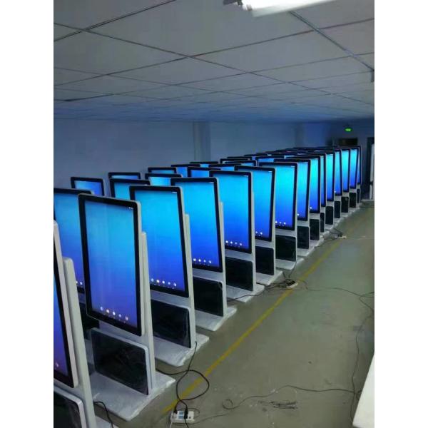 Rotatable LCD Touch Screen Kiosk Advertising Display 65'' Build IN Wifi For Exhibition Show
