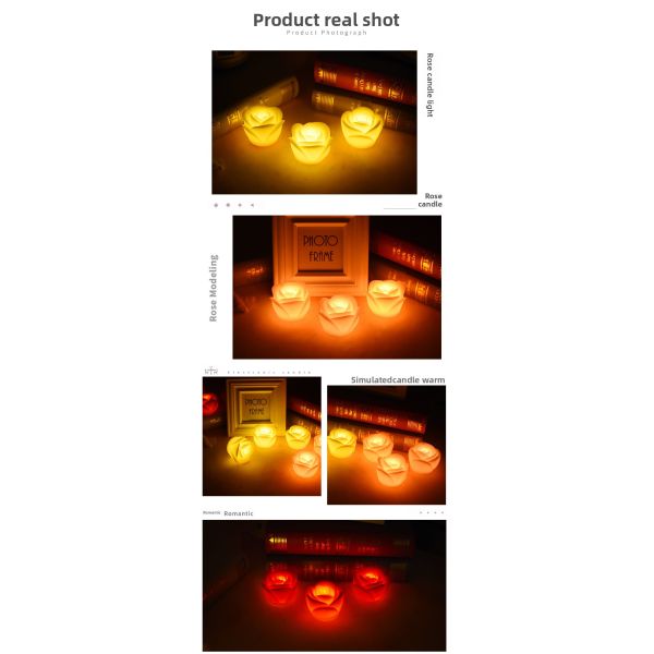 Rechargeable Eco-Friendly LED Tea Light with Remote Control for Romantic Home Decoration