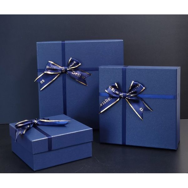 Luxury Gift Box Set Premium Satin Ribbon Packaging Heaven Earth Cover Design