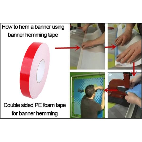 Removable Two Sided Foam Tape Acrylic Adhesive Moisture - Proof Paper Jointing