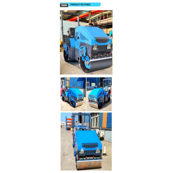 High Quality Road Roller Compactor Hydraulic 2 Ton Options Mini Small Road Roller Road Compactor
