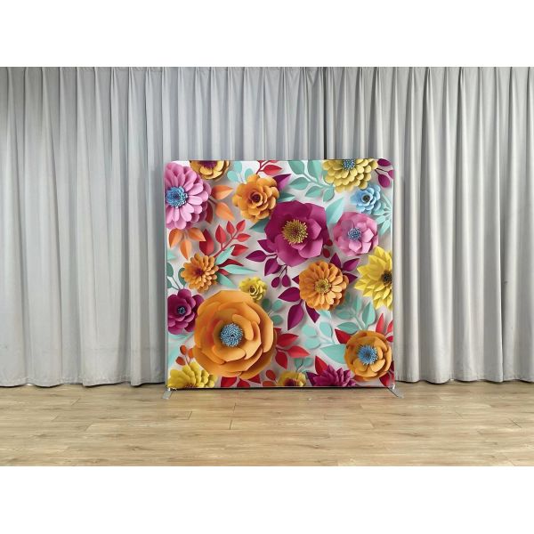 8X8ft Pillowcase Backdrop One Stand Four Fabric Covers Photo Booth Display