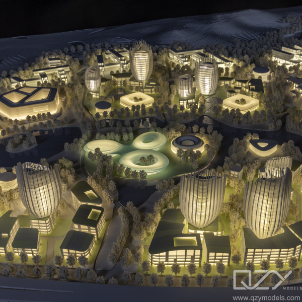Premium Urban Planning Architectural Model | Hybrid 3D Printing & Laser Craftsmanship