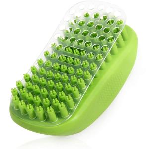 Wholesale Bath Soothing Dog Wash Scrubber Rubber PET Massage Brush For Long Short Hair from china suppliers