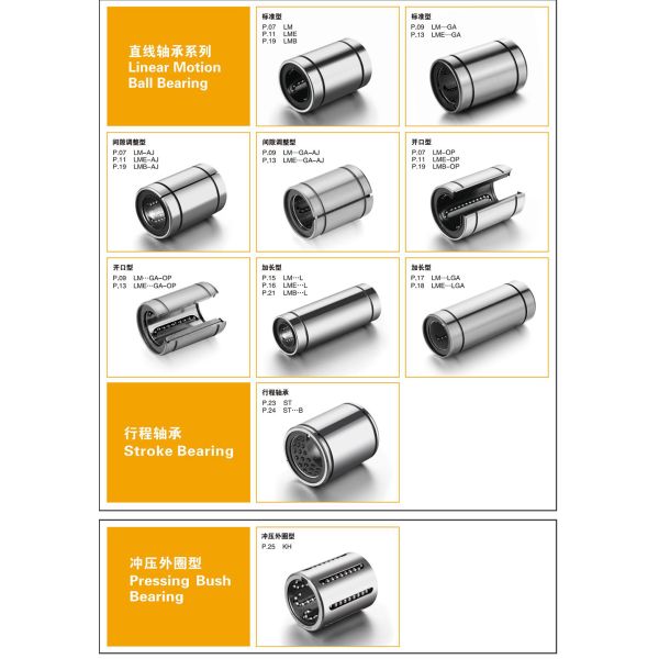 SDM13GA Linear Bearing 13mm Shaft Diameter Linear Motion Bearing