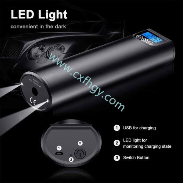 Cxfhgy 2000mAh Battery Air Compressor Car Portable Compresor Automatic Automobile Compressor LCD Screen Boat Pump De Ai