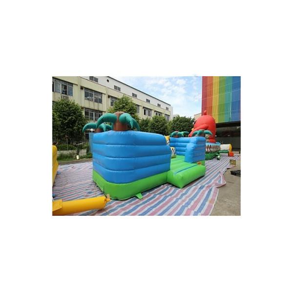 0.55mm PVC Hawaii Inflatable Bounce House Jumping Castle Bouncer Coconut Tree Tropical Style