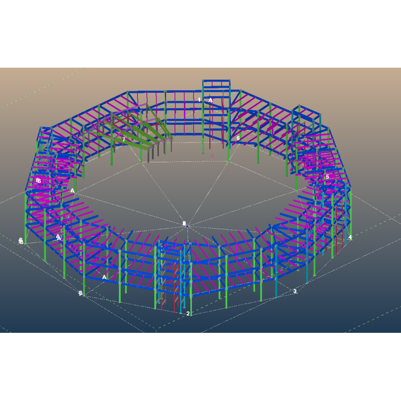 Prefabricated Steel Structure Building Custom Size Fast Construction Wind Resistant