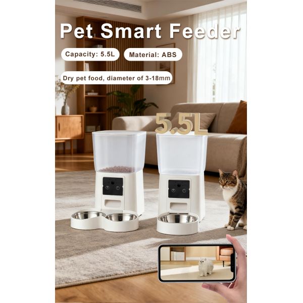 Automatic Cat and Dog Feeder with Programmable Meals and Voice Recording
