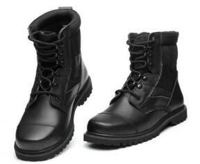 China Steel Toe And Shank Cap Boots Tactical Police Boots Lightweight on sale