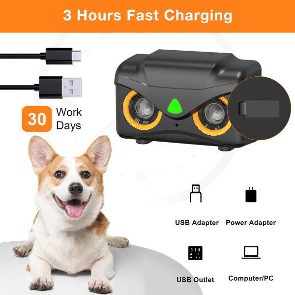 Ultrasonic Dog Repeller Effective Plastic Bark Stopper and Deterrent Control Devices for Dog Training
