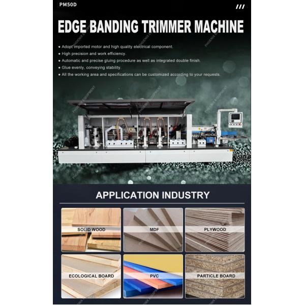 Automatic Edge Banding Machine PM50D for Woodworking Machinery and MDF Board at 0.6Mpa