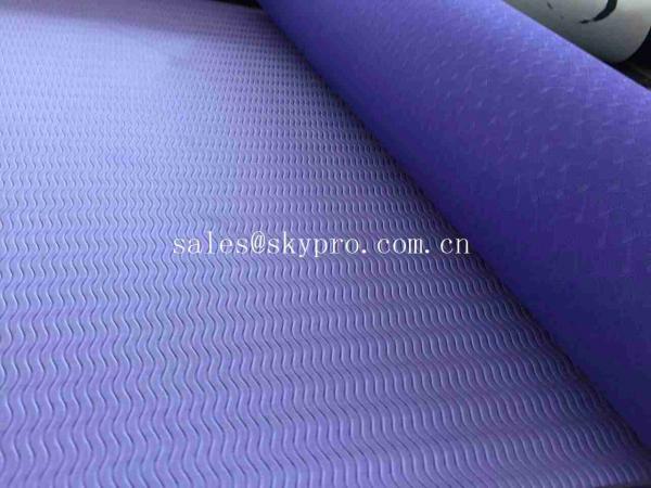 Quality Closed cell TPE Yoga Mat Custom Printed Eco - friendly Fitness Light Duty Mats for sale