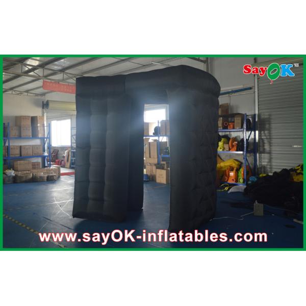 Inflatable Photo Booth Hire Black Oxford Cloth Square Inflatable Advertising With 2 Opposite Doors