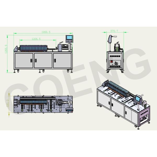 1200mm Prismatic Battery Pack Stacking Pressing Machine