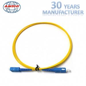 China Fiber Optic Patch Cord SC - SC Connector Singlemode SM Simplex SX Can Customize on sale