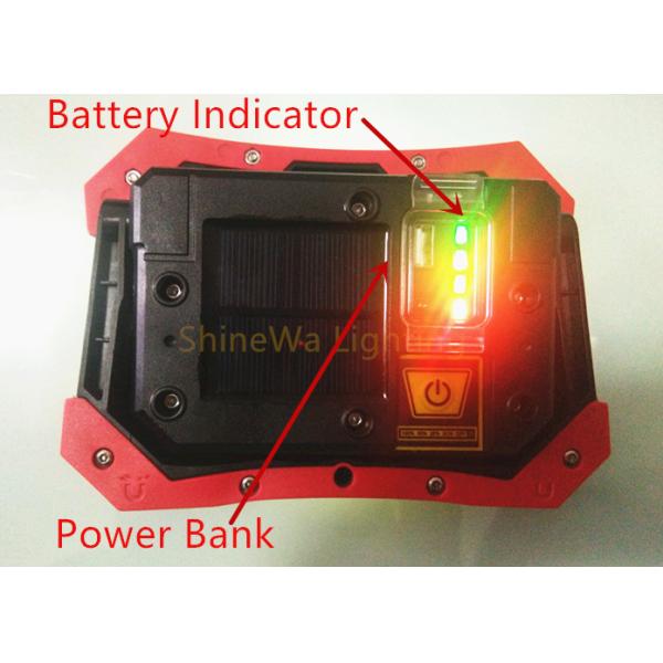 Outdoor Solar Led Work Light , Rechargeble Led Work Light With Colorful Indicator